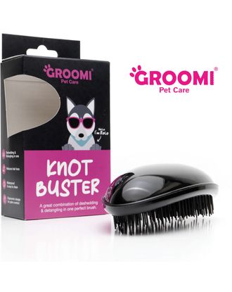 Groomi Knot Buster! Brush - poręczna szczotka do rozczesywania sierści i usuwania podszerstka