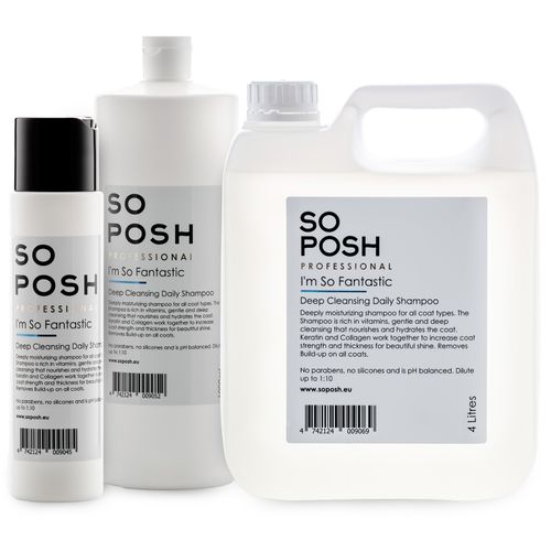 So Posh I'm So Fantastic to wysoko skoncentrowany szampon o właściwościach głęboko czyszczących, odżywczych i silnie nawilżających.
