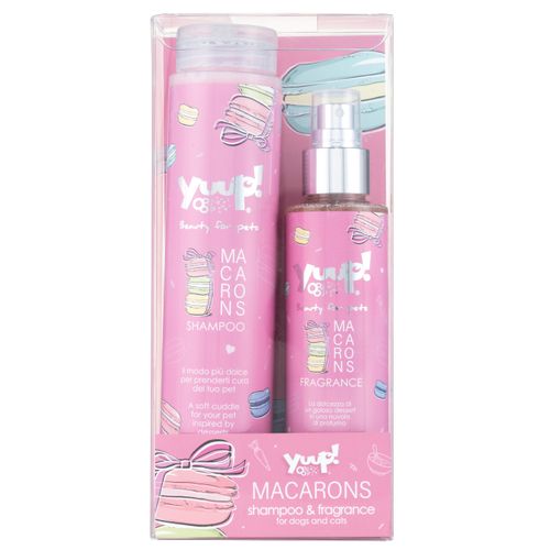Yuup! Macarons Shampoo & Fragrance - zestaw kosmetyków dla psa i kota, szampon + perfumy
