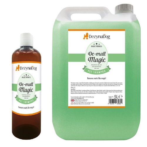 DezynaDog De-Matt Magic Shampoo - szampon zapobiegający kołtunieniu się sierści i ułatwiający rozczesywanie, koncentrat 1:10