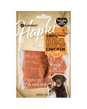 Flamingo Hapki BBQ Chicken Fillets 85g - delikatne przysmaki dla psa, suszony kurczak