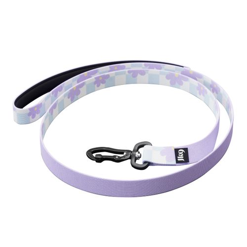 Julius-K9 MoreColor Leash Cartoon 120cm - smycz taśmowa dla psa, neoprenowy uchwyt, w kwiatki