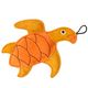 Kiwi Walker Leather Toy Turtle 20cm - zabawka dla psa ze skóry naturalnej, pomarańczowy żółw