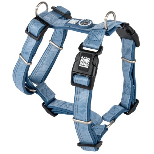 Max&Molly Comfort Harness Matrix 2.0 Ocean - miękkie szelki dla psa, z identyfikatorem QR i regulacją, niebieskie