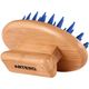 Artero Nature Laika Rubber Brush Blue - gumowa szczotka dla psa i kota, z długimi, szerokimi pinami
