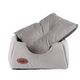 Biglo Roma Trio Gray 40x40x38cm - Multifunctional, Cozy Cave Shaped Covered Dog & Cat Bed, Grey
