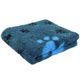 Blovi DryBed VetBed A+ - Non-Slip Pet Bed, Ocean blue with paws
