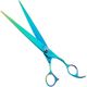 Special One Green Titan Straight Scissors 9" - solidne nożyczki groomerskie dla profesjonalistów, pokryte tytanem