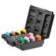 Heiniger Carry Case W Attachment Combs & Snap-on Blades - Set of 4 Blades and 10 Stainless Steel Attachment Combs in a Carry Case