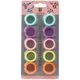 Jargem Finger Inserts 10szt. - wymienne ringi do nożyczek, mix kolorów, zestaw