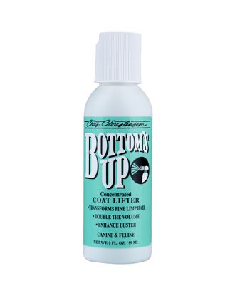 Chris Christensen Bottom's Up Coat Lifter - preparat zwiększający objętość, pogrubiający i nabłyszczający sierść, do cienkich włosów, koncentrat 1:8