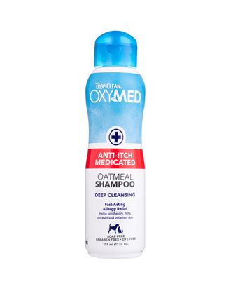 Tropiclean Oxy-Med Anti Itch Medicated Shampoo - szampon przeciwświądowy dla psa i kota - 355ml