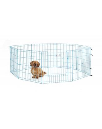 MidWest Life Stages Blue Exercise Pen - niebieski kojec dla szczeniaka, małego psa, panel 61x61cm