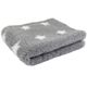 Blovi DryBed VetBed A - Non-Slip Pet Bed, Grey with White Stars