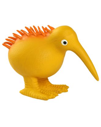 Kiwi Walker Whistle Figure Orange - piszcząca zabawka dla psa, zabawny pomarańczowy ptak