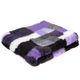 Blovi DryBed A+ - Non-Slip Pet Bed, Purple Checkered (Patchwork)
