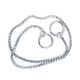 Show Tech Snake Chain Silver - elegancki srebrny łańcuszek wystawowy, metalowy