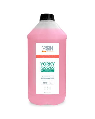PSH Yorky Avocado Shampoo - szampon nawilżający do długiej sierści i kręconej, koncentrat 1:3 - 5L