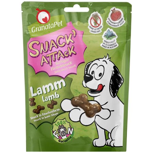 GranataPet Snack Attack Lamb 100g - naturalne mięsne przekąski dla psa, jagnięcina