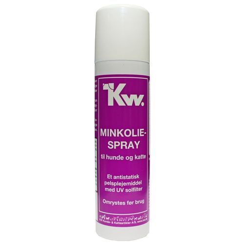 KW Mink Oil Spray 220ml - olej norkowy z witaminą E w sprayu dla psów i kotów