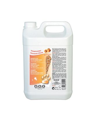 Dog Generation Peach Shampoo - szampon brzoskwiniowy dla psów wrażliwych, koncentrat 1:4 - 5L