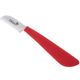 Blovi Professional Rubber Coarse Stripping Knife - profesjonalny trymer z wygodną podgumowaną rękojeścią, stal japońska - czerwony