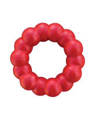 KONG Ring - gumowe kółko dla psa, gryzak, czerwony