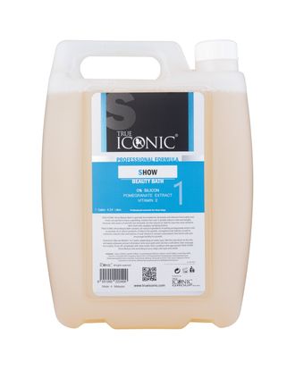 True Iconic Show Beauty Bath - szampon dogłębnie myjący do każdego typu sierści, koncentrat - 4,5L
