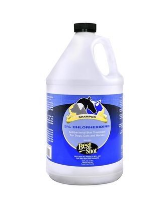 Best Shot M.E.D. Chlorhexidine Shampoo 3% - antybakteryjny, leczniczy szampon dla zwierząt z problemami skórnymi, koncentrat 1:10 - 3,8L