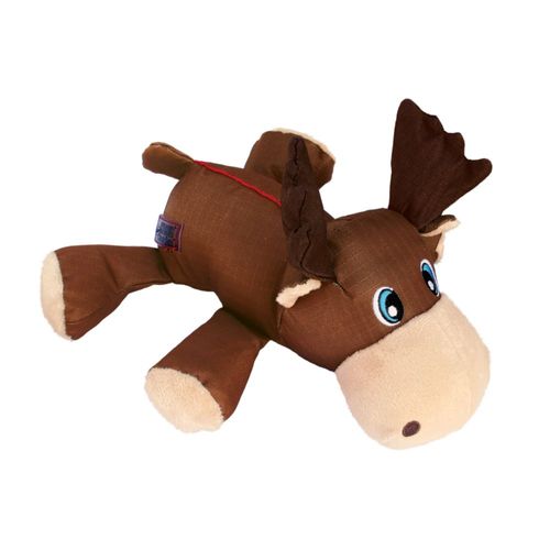 KONG Cozie Ultra Max Moose M 20cm - wytrzymały pluszak dla psa, łoś z grzechotką i piszczałkami