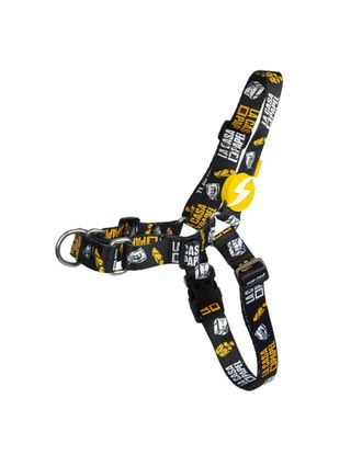 Dashi La Casa De Papel Golden Front Harness - szelki norweskie dla psa, motyw z serialu Dom z Papieru, czarne