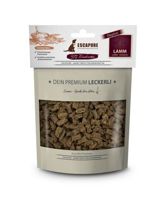 Escapure Premium Hupferl Lamm mit Kurkuma 150g - naturalne przysmaki dla psa, jagnięcina z kurkumą