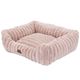Biglo Cobe Pink - Comfortable & Soft Corduroy Fleece Sofa Dog Bed