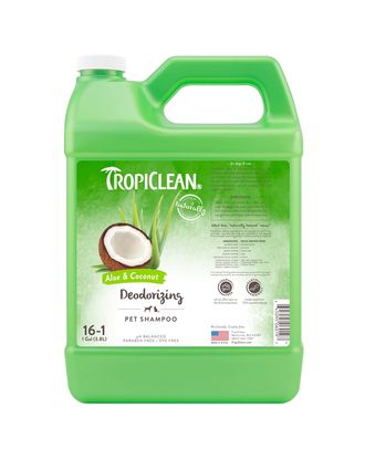 Tropiclean Aloe & Coconut Deodorizing Shampoo - odświeżający szampon dla psa i kota