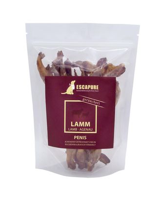 Escapure Lamm Penis 150g - naturalne przysmaki dla psa, suszone penisy jagnięce