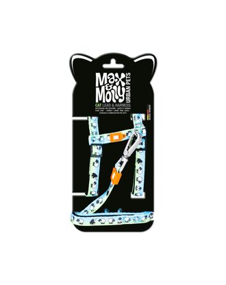 Max&Molly Cat Harness & Leash Black Sheep - zestaw szelki i smycz dla kota, wzór owce