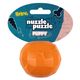 Nuzzle Puzzle Puppy Orange (8cm) - zabawka na przysmaki dla szczeniaka, pomarańcza, odbijająca się, pływająca