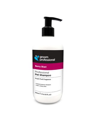 Groom Professional Berry Blast Shampoo - oczyszczający szampon z ekstraktem z jeżyn i malin, do każdej sierści, koncentrat 1:10 - 350ml