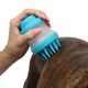 Dexas ScrubBuster - Silicone Dog Bath Brush with Shampoo Dispenser