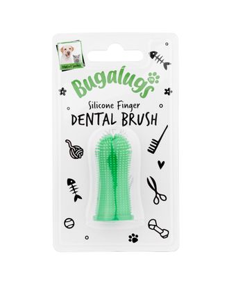 Bugalugs Finger Dental Brush - silikonowa szczoteczka do zębów dla psa i kota, zakładana na palec