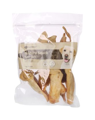 Flamingo Nature Snack Goat Ears 200g - przysmaki dla psa, naturalne kozie uszy