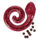 Flamingo Sneaky Snake Dog Toy 17cm - zakręcony gumowy wąż na przysmaki dla psa, z piszczałką