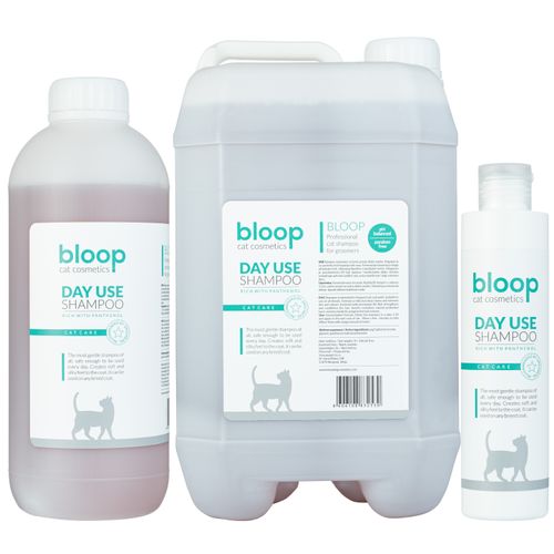 Bloop Day Use Shampoo Cat Care - delikatny szampon oczyszczający dla kota z pantenolem i keratyną, koncentrat 1:10