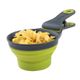 Dexas Collapsible KlipScoop 3w1 Small 118ml - Foldable Food Scoop, Measuring Cup And Bag Clip In One, Green