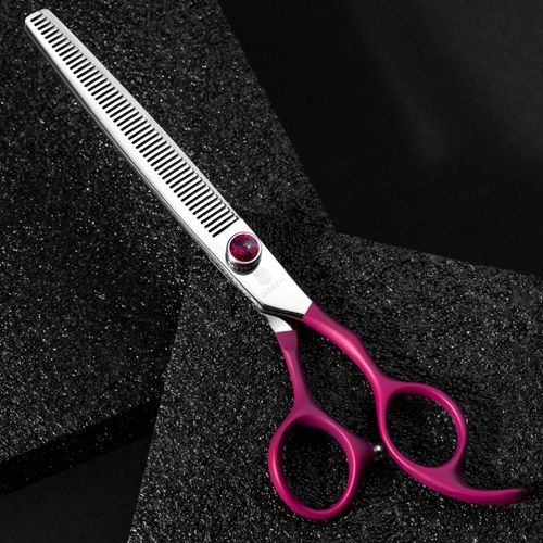 Jargem Fuchsia Thinning - degażówki jednostronne z miękkim, ergonomicznym uchwytem i ozdobną śrubą