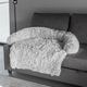 Record Batuffolo Sofa Plush Pet Bed Grey - legowisko na kanapę dla psa, szare