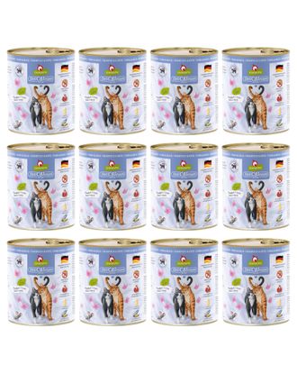 GranataPet DeliCatessen Tuna &amp; Duck - bezzbożowa mokra karma dla kota, tuńczyk i kaczka - 12x 800g