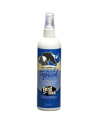 Best Shot M.E.D. Topical Solution - spray niwelujący swędzenie i przyśpieszający gojenie podrażnionego naskórka dla psa, kota, konia - 355ml