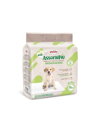 Record AssorbiPiu Biodegradable 10szt. - biodegradowalne podkłady do nauki czystości dla psa