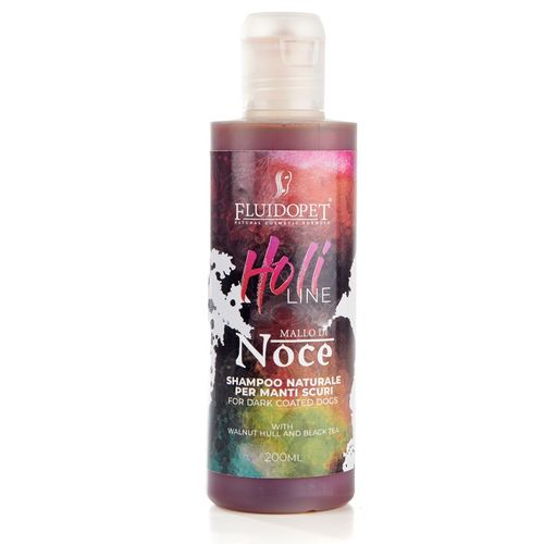 FluidoPet Mallo Di Noce Natural Shampoo - profesjonalny szampon pogłębiający kolor czarny i ciemny, koncentrat 1:10